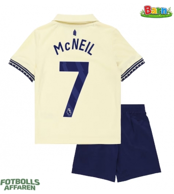 Everton Dwight McNeil #7 Bortaställ Barn 2025-26 Kortärmad (+ Korta byxor)